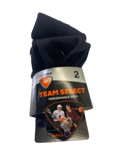 Sof Sole Youth All Sport Team Select Socks, 2-pack,Black (5-9.5) XS - Picture 1 of 5