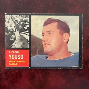 1962 Topps Set FRANK YOUSO rare SP #96 MINNESOTA VIKINGS - EX-MINT *HIGH GRADE* - Picture 1 of 2