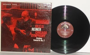 FRITZ REINER Emil Gilels LP VG+ Vinyl 1958 Advance Brahms Concerto No. 2 LM2219 - Picture 1 of 3