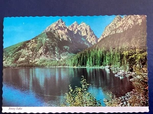 Postcard Jenny Lake, Wyoming Teton Range Mountains A201 - Foto 1 di 2