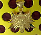 Solid 10kYellow Gold Wolf Head Pendant Charm