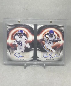 2021 Panini Origins Justin Jefferson/Randy Moss dual signed booklet #3/10🔥🔥 - Picture 1 of 2