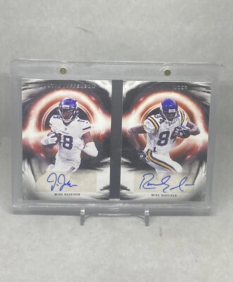 2021 Panini Origins Justin Jefferson/Randy Moss dual signed booklet #3/10🔥🔥 - Image 1 of 2