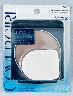 VTG COVERGIRL SIMPLY POWDER FOUNDATION 520 CREAMY NATURAL NOS NEW NIP - Image 1 of 4