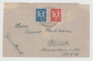 Berlin 1949 12pf and 30pf cover to Helsinki - Picture 1 of 2