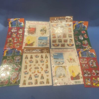 Bögen Weihnachtssticker Geschenkaufkleber Engel Sterne BSB 90er DM Aufkleber HP - Bild 1 von 4