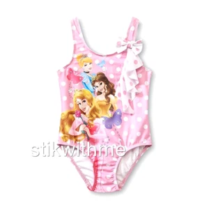 Disney Princesses 1 Piece Swimsuit Swimwear Baby Girls' (12 mos.) NEW w/Tags - Picture 1 of 1
