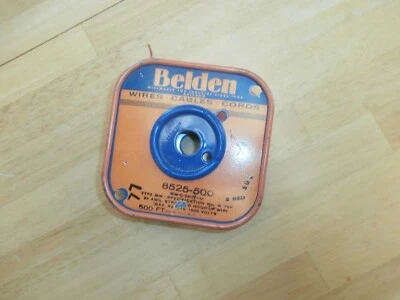 24 AWG STRANDED PVC 500 FT HOOK UP WIRE 1000V BELDEN 8525,NOS MIL-W-76B - Image 1 of 4