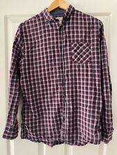 BRUNSWICK Garments Men's Long Sleeve Check Shirt Size M Classic Fit