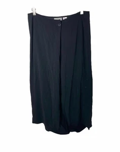 Liz Claiborne Women’s Maxi Skirt Size 16 Black Long Collection Button Front - Picture 1 of 6