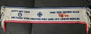 Hertha Bsc Berlin Union Berlin FCu Pepe Schal Fanschal Rarität 80er Jahre 