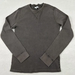 Wallace & Barnes Sweater Mens Medium Brown Thermal Waffle Knit Cotton Pullover M - Picture 1 of 9