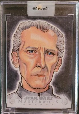 Grand Moff Tarkin 2020 Topps Star Wars Masterworks 1/1 Sketch By Dawn Murphy - Image 1 of 2