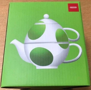 Super Mario Yoshi Egg-Shaped Teapot & Cup Set – Nintendo Store Limited Fedex DHL - Picture 1 of 6