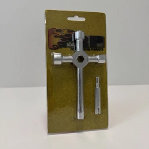 PRP RC 4 Way Cross Wrench Tool for Wheel Nuts (8, 9, 10, 12 mm) J1301 J1302 NEW - Picture 1 of 2