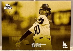 JERSEY # MATCH 2024 Topps Blanco y Negro Mookie Betts Amarillo 50/75! BUCS (1/1)! - Imagen 1 de 3