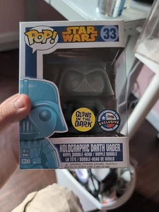 Funko Pop! Star Wars #33 Holographic Darth Vader GITD Dallas Comic Con Exclusive - Bild 1 von 7