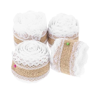 4 Rolls Christmas Decorations Bride Decorative Ribbon Unique DIY - Picture 1 of 12