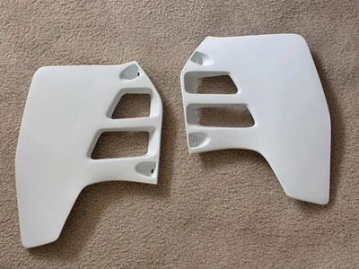 Suzuki RM125 1992 & RM250 1989-1992 Radiator Shrouds SET UFO Plastics  NEW! - Image 1 of 4
