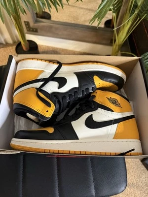 Jordan 1 Retro Alto Og Gs Taxi Negro-Vela Talla 7Y Para Hombre Foto 1 de 4