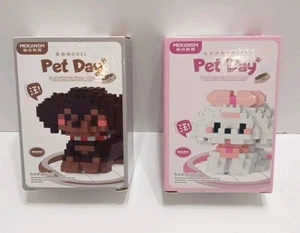 Mekansm Pet Day Building Block Set Of 2 In Box Dog Items K210/ K214 - Picture 1 of 8
