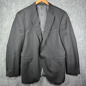 Peter Millar Mens Gray Striped Pure Wool 2 Piece Suit US 42R Pants 36x31 Sku2001 - Picture 1 of 23
