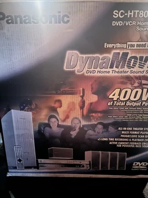Sistema de sonido de cine en casa Panasonic DVD/VCR SC-HT800V nuevo en caja retro Foto 1 de 4