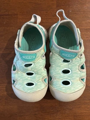 Niño pequeño Keen talla US 9 verde azulado cebra niñas niños Foto 1 de 4