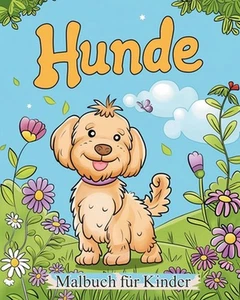 Hunde - Malbuch fr Kinder: Entspannungs- und Stressabbauaktivit?t f?r Tierliebha - Picture 1 of 1
