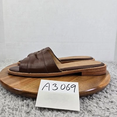 G.H. Bass & Co Weejuns WH Dyland Brown Leather Penny Slide Sandal Womens 11 M - Image 1 of 4