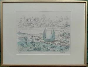 Geo Ampio 1921-1998 Originale Litografia 70/300 Firma - Foto 1 di 1