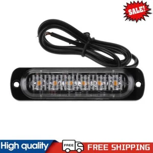12-24V 6 LED Slim Flash Light Bar Car Vehicle Emergency Warning Strobe Lamp #g - Picture 1 of 12