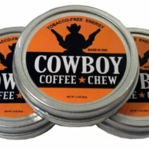 Cowboys Rodeo & Bull Riding Coffee Chew REAL Caffeine Energy Tin Can 3 Pack PBR - Picture 1 of 3