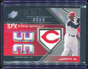 KEN GRIFFEY JR 2003 SPX WINNING MATERIALS GAME USED JERSEY #d 221/375 - Picture 1 of 2