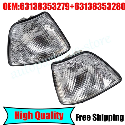 1 par de luces de esquina carcasa de señal de giro apta para BMW E36 325i 328i M3 Foto 1 de 4
