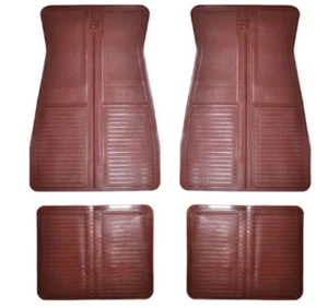 NEW 1978-1988 Oldsmobile Cutlass Calais, Ciera & Cruiser Floor Mat Set - Maroon - Picture 1 of 3