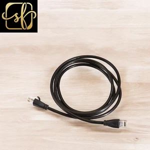 Cable de conexión Ethernet RJ45 Cat 6 negro de 5 pies para PC, TV, tableta, enrutador, impresora - Imagen 1 de 1