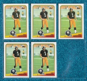 NM-MINT OR BETTER (5) CARD LOT 1988 TOPPS #168 GARY ANDERSON STEELERS SYRACUSE - Picture 1 of 1