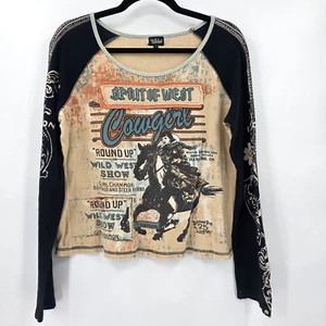 Camiseta de mujer Taida pequeña Spirit of West vaquera occidental manga larga - Imagen 1 de 11