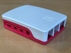 🍇Offizielles Raspberry Pi4 Gehäuse (Weiß/Rot)   - Bild 1 von 3
