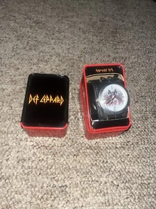 NIB Def Leppard Collectible Analog Watch Licensed with Black Bicker Band - Picture 1 of 3