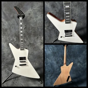 Guitarra Eléctrica Explorer HPL Diapasón Pastillas H 22 Trastes Blanco Suave para Zurdos - Imagen 1 de 11