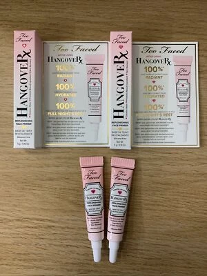 Too Faced Hangover Face Primer & Booster Travel Size 5ml x2 Total 10ml - Image 1 of 4