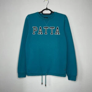 Patta Herren Sweatshirt grün Baumwolle Rundhals Logo Größe S - Bild 1 von 7