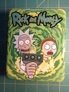 Adult Swim Rick and Morty Pickle Rick Bifold Wallet in a Decorative Tin Case NEW - Picture 1 of 3