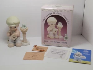 Precious Moments figurine Only Love Can make A Home PM921 man birdhouse nest - Picture 1 of 12