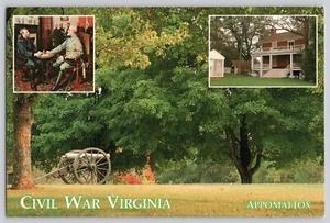 Postkarte Chrom 6 x 4 Bürgerkrieg Virginia Bürgerkrieg Virginia Appomattox - Bild 1 von 3