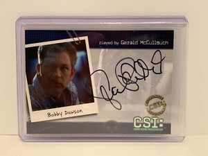 CSI Series 2 Autograph Card CSI-B5 Gerald McCullouch as Bobby Dawnson