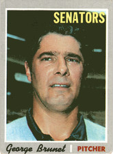 1970 Topps #328 George Brunet Washington Senators