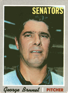 1970 Topps #328 George Brunet Washington Senators